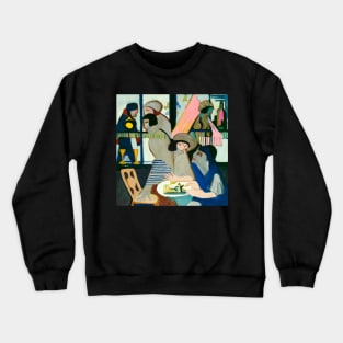 Cafe (1928) painting Crewneck Sweatshirt